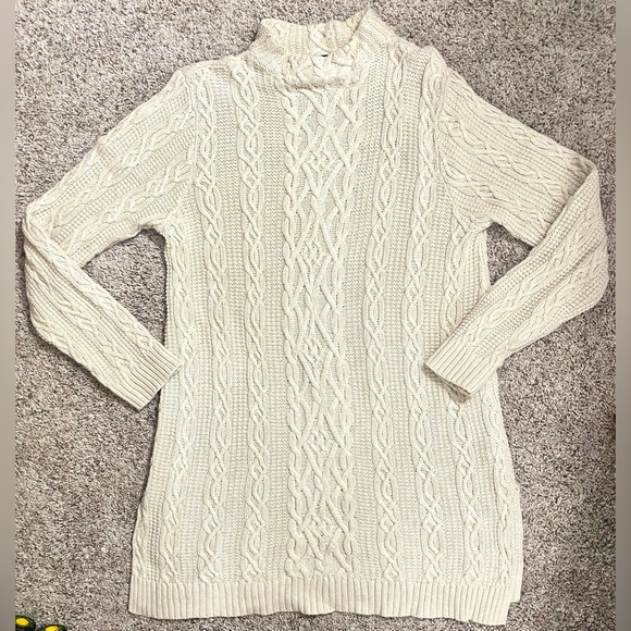 Jeanna Pierre 100% Cotton Fisherman Style Tunic Sweater - Picture 2 of 5